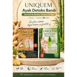 Uniquem Ayak Bakım Detox Bandı 2'li Set 20 Adet Zencefil ve Bambu Sirkesi Gece Kullanım Pedi