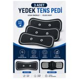 Uniquem Çıtçıtlı TENS Pedi 5cm Bağlantı 20x5cm EMS Yedek Ped 3 Adet