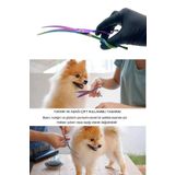 Uniquem Evcil Hayvan Makası Kavisli Rainbow Petshop Kuaför Kedi Köpek Saç Şekil Verme Makası XLQ510