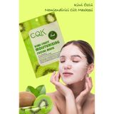 Uniquem Kivi Meyvesi Portakal Çiçeği Nemlendirici Yüz Kağıt Maske Kiwi Mask Xlm120