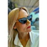 Uniquetrenders ALMR-432 Kadın Nikita Cat Eye Zincir Saplı Vintage Model Güneş Gözlüğü