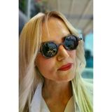 Uniquetrenders ALMR-441 Unisex Lonnie Köşeli Küçük Retro Punk Model Güneş Gözlüğü