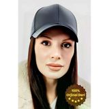 Uniquetrenders DRP102030 Unisex %100 Deri Arkadan Ayarlanabilir Kep Şapka