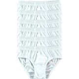 Uniquetrenders Erkek Çocuk Pamuklu Slip Külot 6'Lı Paket Beyaz 6-7 Yaş