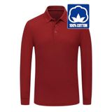 Uniquetrenders Erkek Çocuk Uzun Kol %100 Pamuklu Polo Yaka T-Shirt Günlük Ve Okul Uniforma Okul T-Shirt