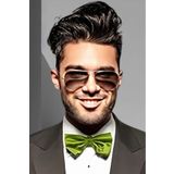 Uniquetrenders Erkek Düz Renk Saten Papyon PON1525