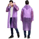 Uniquetrenders Erkek Rüzgar Geçirmez Kapüşonlu Yağmurluk Eva Yağmurluk Mor Standart
