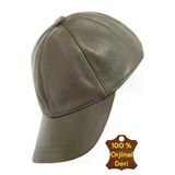 Uniquetrenders HT00610 Unisex %100 Deri Arkadan Ayarlanabilir Baseball Kep Şapka