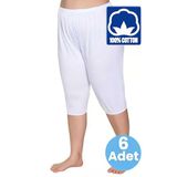 Uniquetrenders Kadın %100 Pamuklu Kısa Pijama 6'lı Paçalı Don