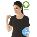 Uniquetrenders Kadın 6'Lı Yarım Kol Kaşkorse Atlet