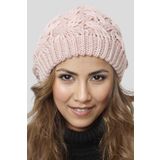 Uniquetrenders Kadın Astarlı Triko Örgü Bere Pudra Standart