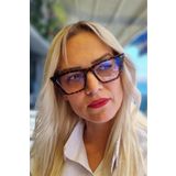 Uniquetrenders Kadın Felicia Mavi Işık Korumalı Dinlendirici Cat Eye Model Ekran Gözlüğü