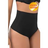 Uniquetrenders Kadın Lazer Kesim İnceltici Ve Toparlayıcı String Korse Siyah S-M