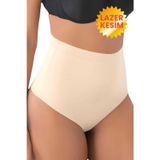 Uniquetrenders Kadın Lazer Kesim İnceltici Ve Toparlayıcı String Korse Ten L-XL
