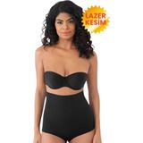 Uniquetrenders Kadın Lazer Kesim İnceltici Ve Toparlayıcı Yüksek Bel Slip Korse Siyah 2XL-3XL