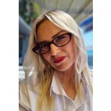 Uniquetrenders Kadın Loren Mavi Işık Korumalı Dinlendirici Cat Eye Model Ekran Gözlüğü