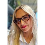 Uniquetrenders Kadın Mandy Mavi Işık Korumalı Dinlendirici Cat Eye Model Ekran Gözlüğü