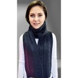 Uniquetrenders Kadın Triko Örgü Atkı Lacivert 20x170 cm