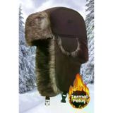 Uniquetrenders KPŞ5060 Unisex Termal Peluş Kürklü Pilot Şapka