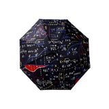 Uniquetrenders Matematik Formül Desenli Lüx Renkli Baskılı Rüzgara Dayanıklı 8 Telli Katlanabilir Manuel Şemsiye Çok Renkli