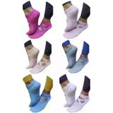 Uniquetrenders P0934 Kadın Pamuklu Kaydırmaz Taban Yoga Pilates Çorabı 6 Renk