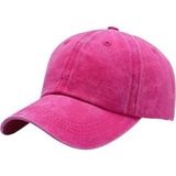 Uniquetrenders Pamuklu Eskitme Kep Şapka - Standart - Fuşya