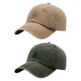 Uniquetrenders Unisex %100 Pamuklu Eskitme 2'Li Kep Şapka