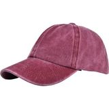 Uniquetrenders Unisex % 100 Pamuklu Eskitme Kep Şapka - Standart - Kırmızı