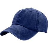 Uniquetrenders Unisex % 100 Pamuklu Eskitme Kep Şapka - Standart - Lacivert