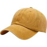 Uniquetrenders Unisex % 100 Pamuklu Eskitme Kep Şapka - Standart - Sarı