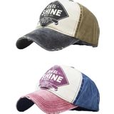 Uniquetrenders Unisex Eskitme Jewel Shine Ayarlanabilir Beyzbol Kep Şapka Baseball Şapka 2'Li Set Siyah - Kırmızı