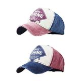 Uniquetrenders Unisex Eskitme Jewel Shine Ayarlanabilir Beyzbol Kep Şapka Baseball Şapka 2'Li Set
