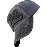 Uniquetrenders Unisex Pamuklu 1962 Eskitme Kep Şapka Füme - Lacivert Standart