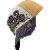 Uniquetrenders Unisex Pamuklu 1962 Eskitme Kep Şapka Füme - Sarı Standart
