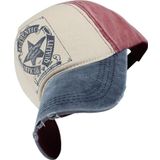 Uniquetrenders Unisex Pamuklu Authentic Eskitme Kep Şapka Lacivert - Kırmızı Standart
