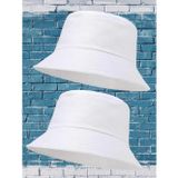 Uniquetrenders Unisex Uv Korumalı Pamuku Bucket Şapka Beyaz - Beyaz