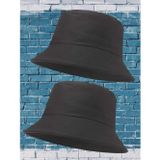 Uniquetrenders Unisex Uv Korumalı Pamuku Bucket Şapka Siyah - Siyah
