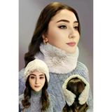 Uniquetrenders VMD150 Kadın Vegan Kürk Boyunluk Bandana