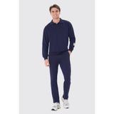 UNIQVIBE Organik Pamuklu Lacivert Erkek Sweatpant