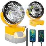Uniqwamo Dewalt 18V/20V Max DCB204 DCB205 DCB206 DCB203 DCB201 DCB207 DCB180 DCB181 Lityum İyon Pil, Dewalt için Akülü Fan, 3 Hız Kontrollü Dewalt için Akülü Fan, USB+Tip C