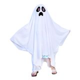 Üniseks Küçük Çocuk Erkek Kız Cadılar Bayramı Komik Yüz Kostümü Kapüşonlu Panço Pelerin Cosplay 3 9 Yaş Çocuk, Siyah, 5-9 Yaş