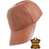 Unisex %100 Deri Arkadan Ayarlanabilir Baseball Kep Şapka