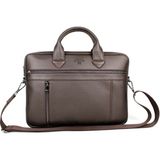 Unisex 14 inç Evrak Ve Laptop Çantası (Kahverengi)