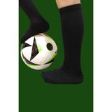 Unisex 3 Çift Çocuk Futbol Çorabı Uzun Tozluk Halı Saha Çorabı Pamuklu - Siyah - 34 - 38