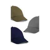 Unisex 3'lü Set Haki,lacivert Ve Gri Renk Beyzbol Şapka - Unisex Çok Renkli