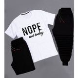 Unisex 3'Lu Tshirt Short Esofman Alti Takim