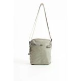 Unisex 4 Bölmeli Suya Dayanıklı Paraşüt Kumaş Omuz Çantası Sı-6033 Açık Gri