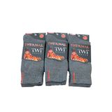 Unisex 40-44 Kışlık Termal Soket Çorap 3'lü Paket TWİ-01-3lü Füme | 40-44