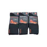 Unisex 40-44 Kışlık Termal Soket Çorap 3'lü Paket TWİ-01-3lü Siyah | 40-44