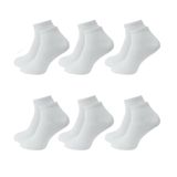 Unisex 6 Çift Beyaz Patik Çorap Kısa- Kadın Çorap Yazlık Bambu, Bambu Erkek Çorap, Bambu Çorap Erkek (40-44)